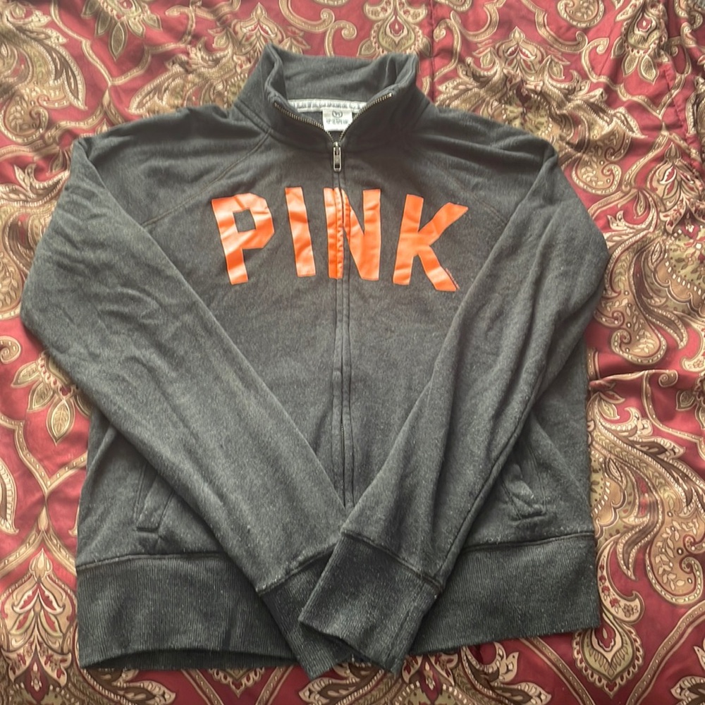PINK VICTORIAS SECRET ZIP UP JACKET